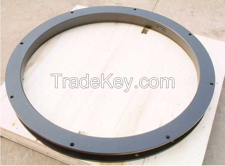 Trailer Ball race bearing double track slewing turntable and trailer single track swivel turntable parts  for semi trailer