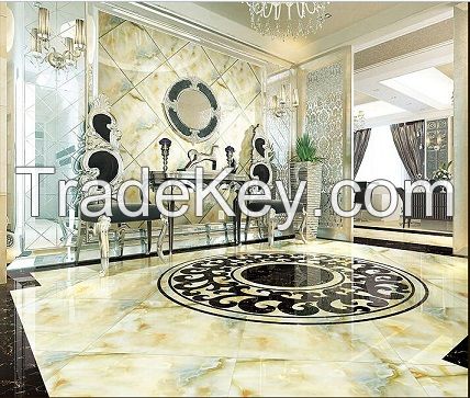 Ceramic tiles with Onyx look