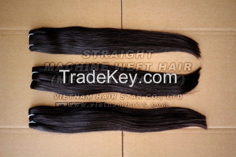 Price Factory Weft Machine Hair Wavy Soft Silky, Human Hair Extension