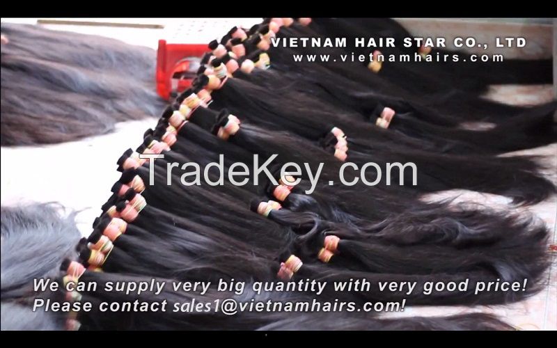 Top Quality Asian Bulk Hair and Raw Vietnamese Beautiful Hair