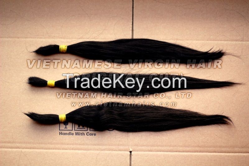 Unprocessed silky straight virgin remy Vietnamese human hair
