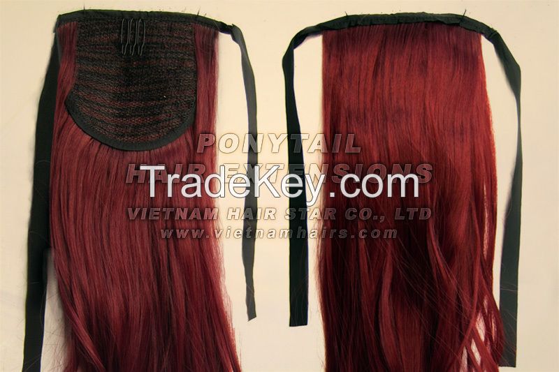 PonyTail Remy Human Hair Extensions Factory Wholesale