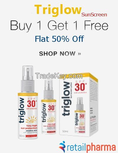 Triglow Sunscreen Lotion SPF 30 50ml (Buy 1 Get 1)