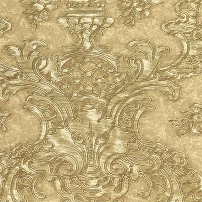 Detai textured wall paper flock damansk design wallpaper