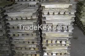 Aluminum Scrap, Bismuth ingots, Antimony