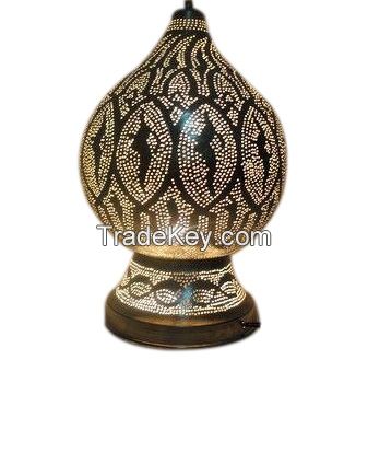 Quality Brass Moroccan Table Lamp