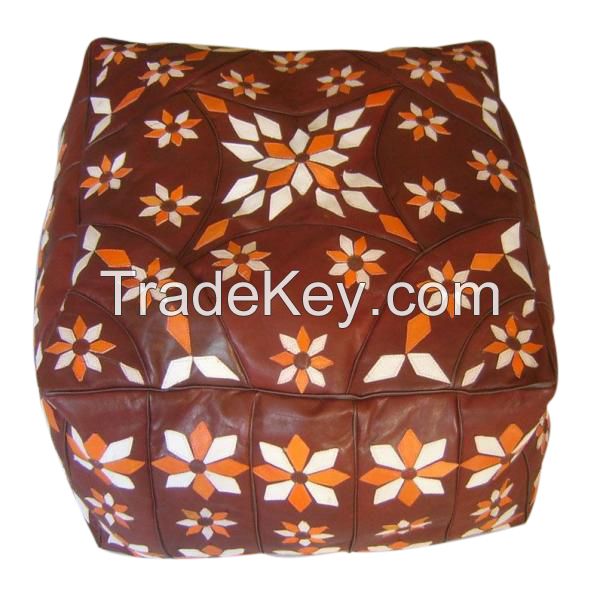 Moroccan Pouf Pouffe, Square Pouf