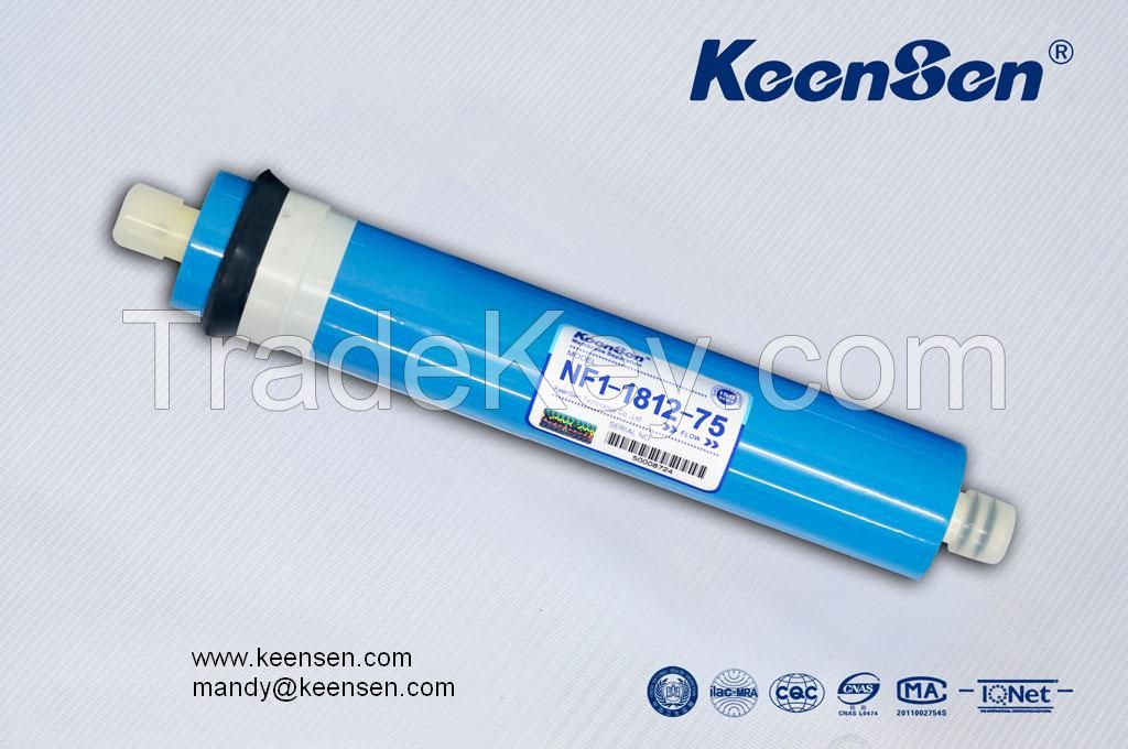 Keensen manufacturer for 75GPD Residential Nanofiltration (NF) Membrane Elements NF1-1812-75
