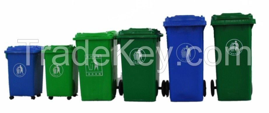 Plastic wheelie container 120L/240L/360L/660L/1100L plastic mobile garbage bin, garbage can, plastic waste can for outdoor