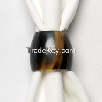 Buffalo horn ring table decoration restaurant high quality buffalo horn napkin ring in bulk quantity