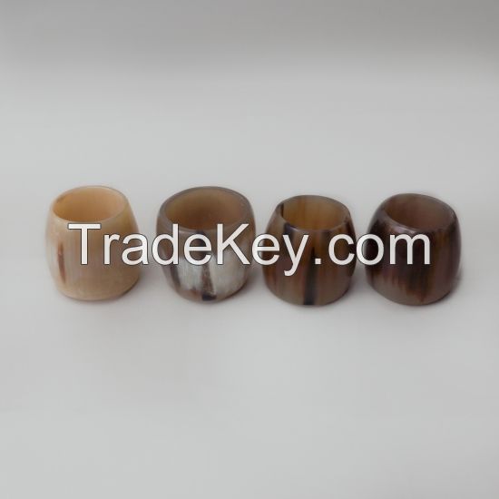 Buffalo horn ring table decoration restaurant high quality buffalo horn napkin ring in bulk quantity