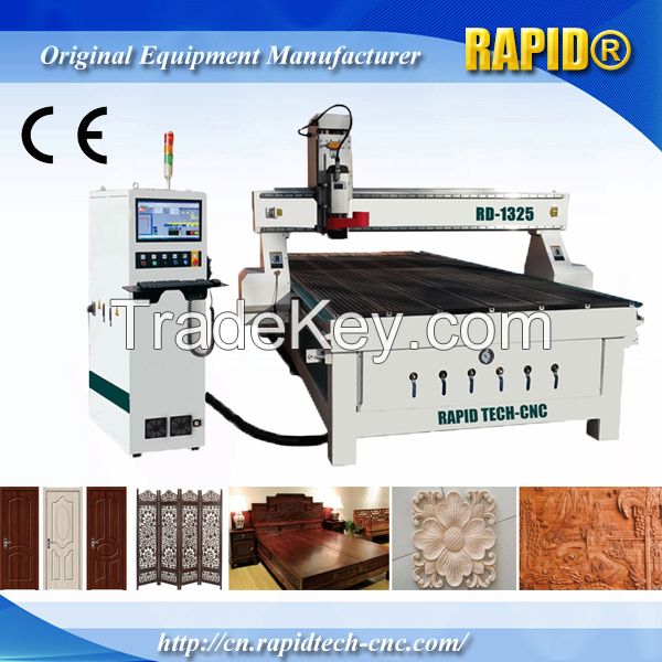 China Rapid1325 Single Spindle Wood Cutting CNC Router Machine