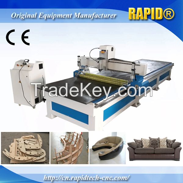 China Rd1355 Sofa Making Double Position with Roller Wood CNC Router