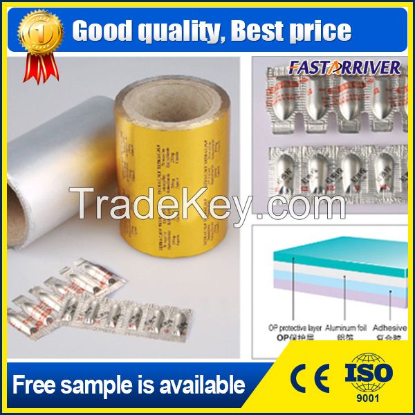 8011 Heat Seal Lacquer Aluminum Blister Alu Foil for Pill