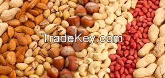 Almond Nuts, Cashew Nuts, Pistachios, Bettel Nuts, Brazil Nuts