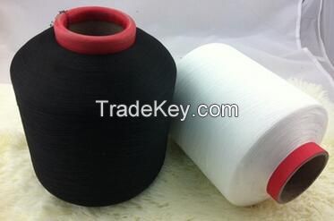 40D/140D Spandex covered nylon yarn white/black