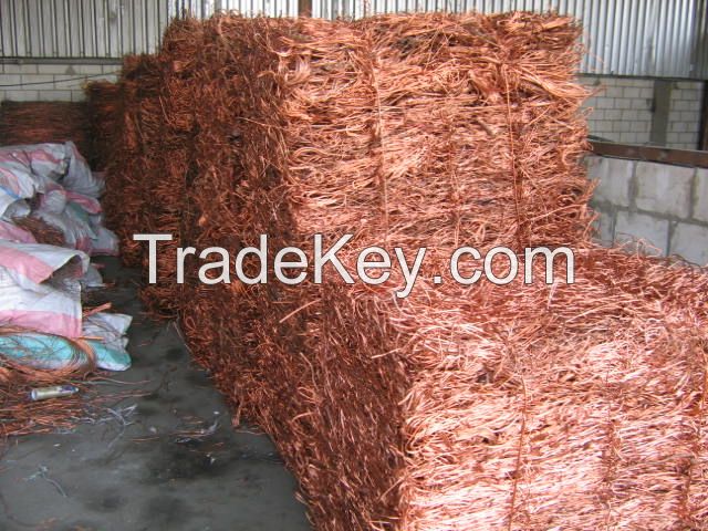 copper scrap 99.9% min