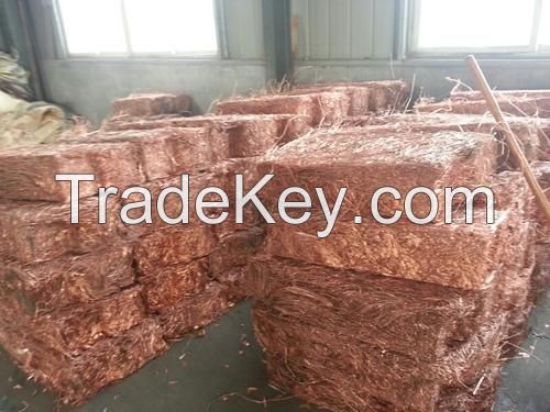 High purity shiny scrap copper wire