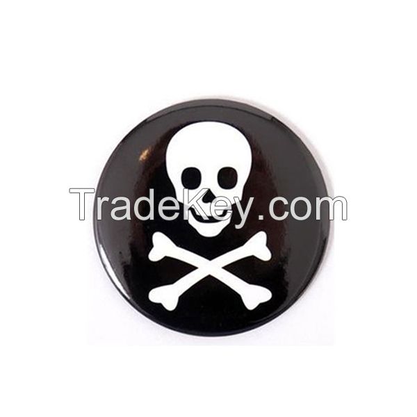 SKULL Tin-Plate Button