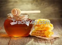 Natural polifloral bee honey from Ukraine
