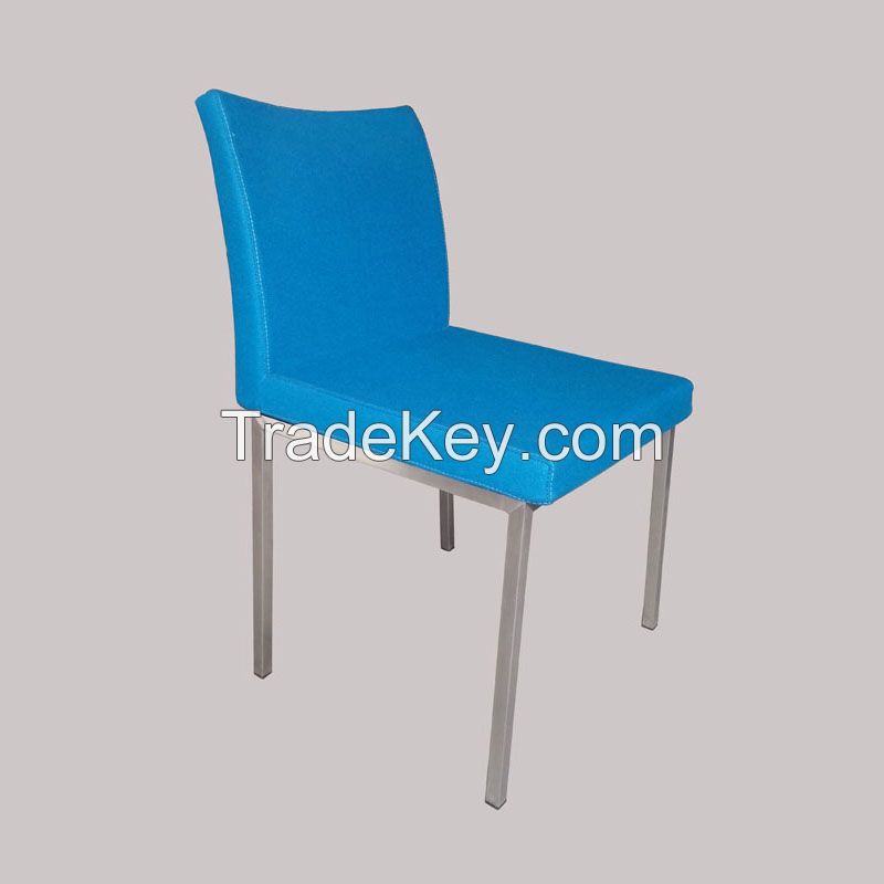 Excellent stainless steel cashmere dining chair
