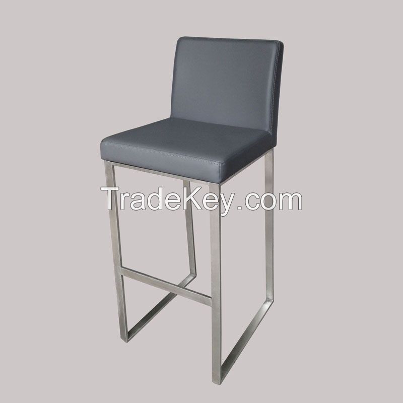 Metal frame PU seat stool
