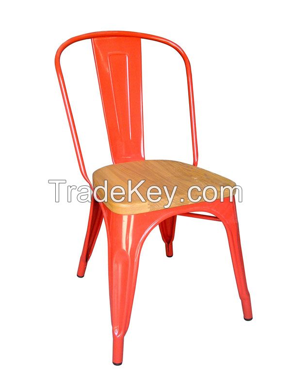 Metal dining chair side chair
