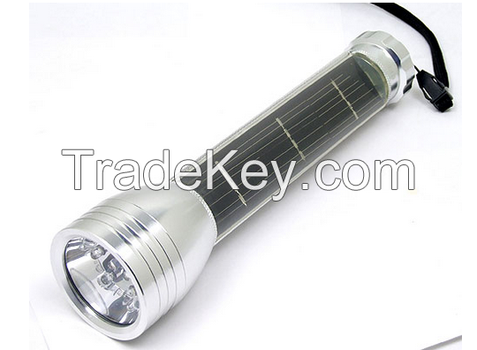 LED Rechargeable Solar Torch Solar Flashlight Solar Emergency Light