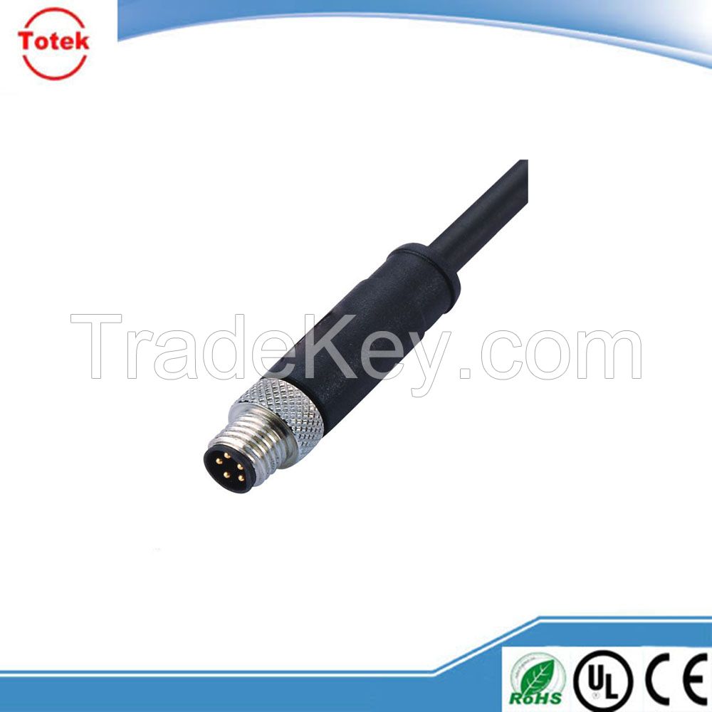 Waterproof M8 connector cable