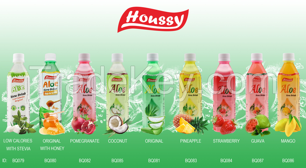 Sell: 2016 Hot Brand Houssy 9 Flavors 100% Fresh Aloe Vera Drink