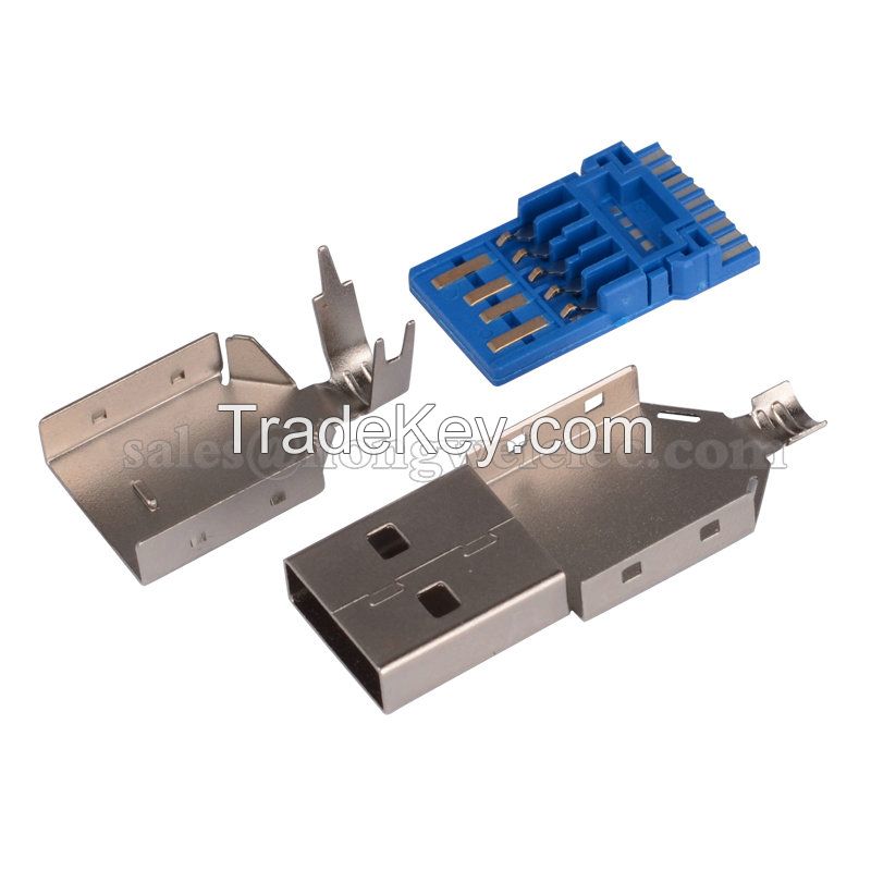 USB 3.0 Type A Male connectors