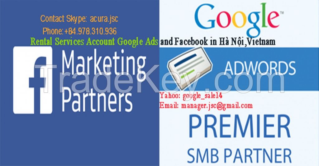 Rental Google- Facebook advertising account