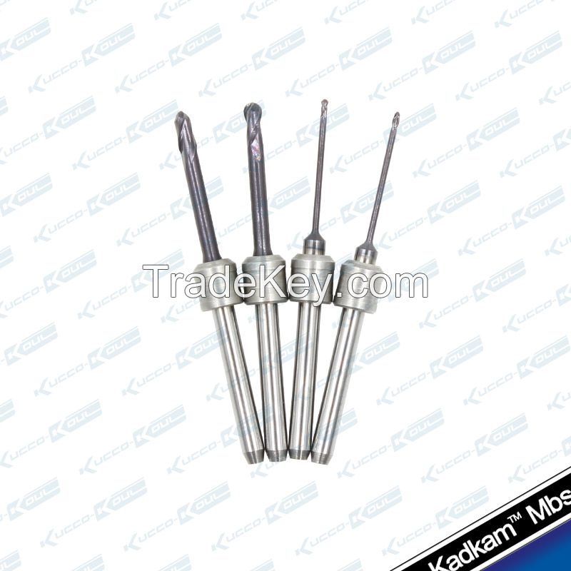 Amann Girrbach CAD/CAM system tools Zirconia/Alloy/PMMA/Wax block milling burs CNC end mills dental milling cutters