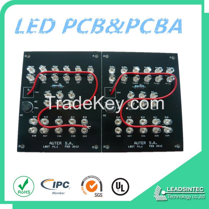 LED Light Aluminum PCB Board, PCBA Assembly