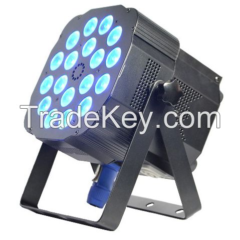 18X12W R/G/B/A/W/UV Flat Par Light