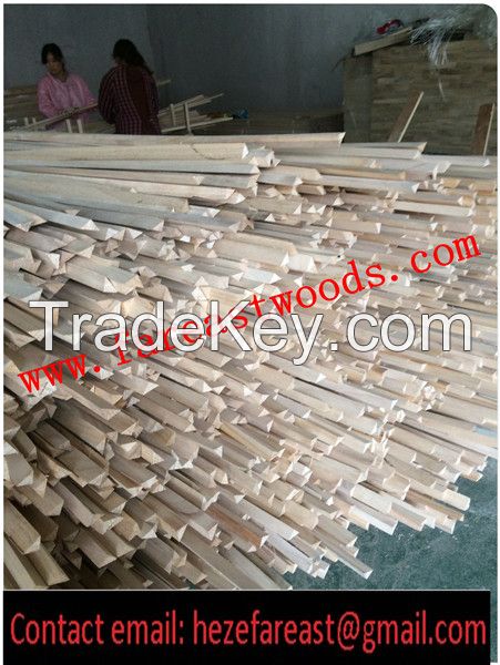 paulownia Chamfer Wood strips / paulownia sticks