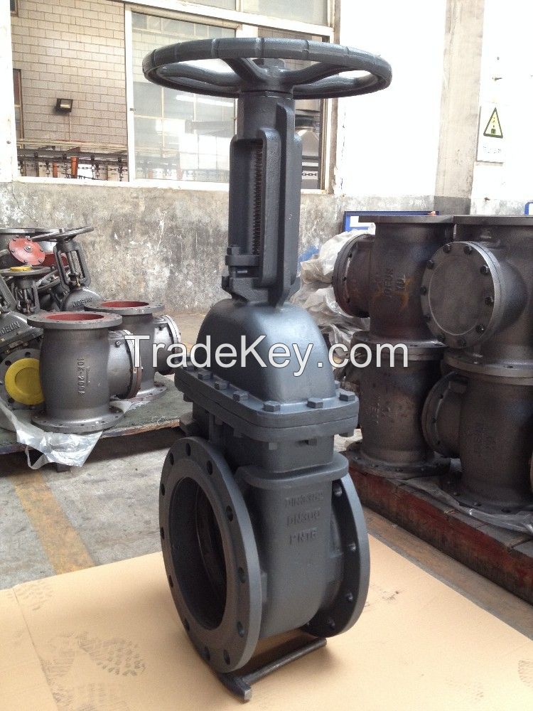 DIN Cast Iron F4 Metal Seat Gate Valve