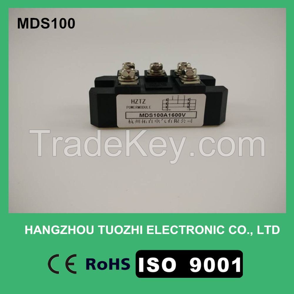 Three phase rectifier bridge module MDS100A1600V