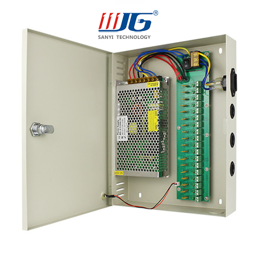 18 ways 480W centralized power supply box, 12V 40A/24V2A0A CCTV power supply box