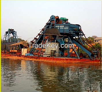 High efficient gold selecting dredger for sale