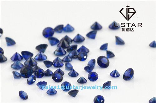 Ustar Jewelry Round Brilliant Cut Natural Sapphire