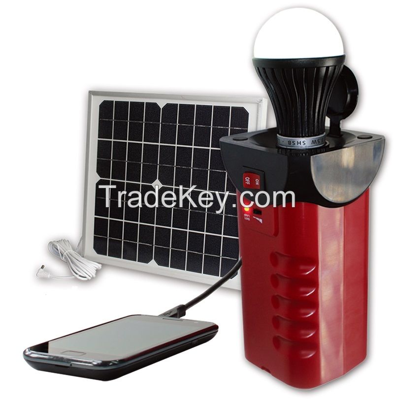 Portable Outdoor Solar Lantern with LED Lamp by solar energy