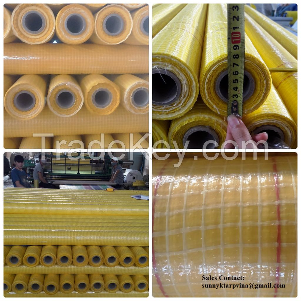 Yellow Leno 55gsm Micro-perforated Foils in Roll