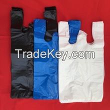 HDPE plastic t-shirt shopping bag