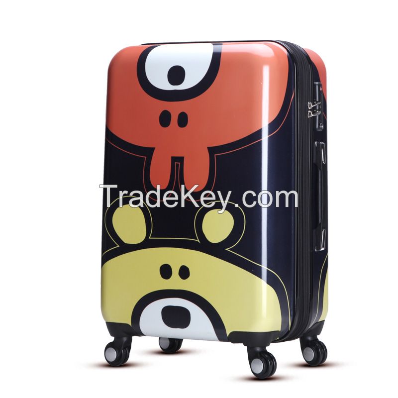 YQY15 personalized little bear style travel trolley luggage for kids