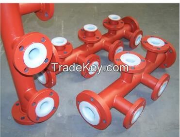 PTFE lined steel pipe anticorosive pipe