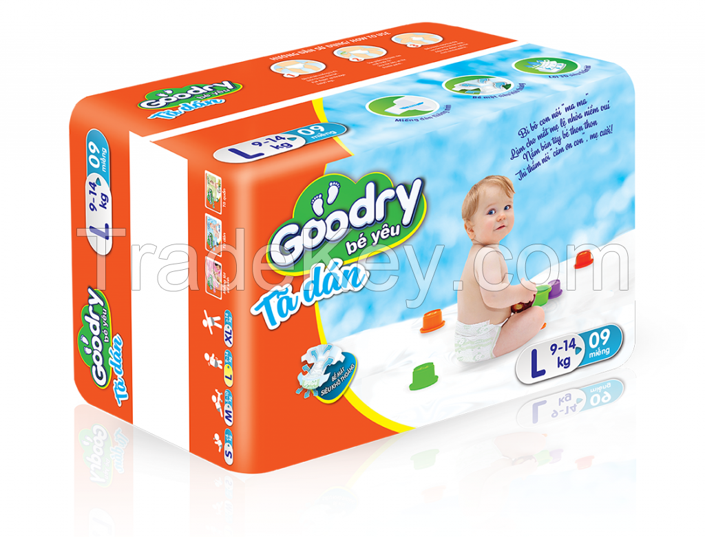 ECONOMY BREATHABLE BABY DIAPER FROM KY VY CORPORATION, VIETNAM