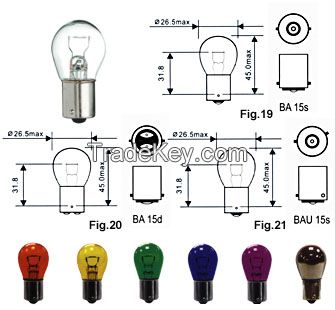 Auto Bulb S25 Ba15D P21W Py21W P21/4W Turn Light Stop Light