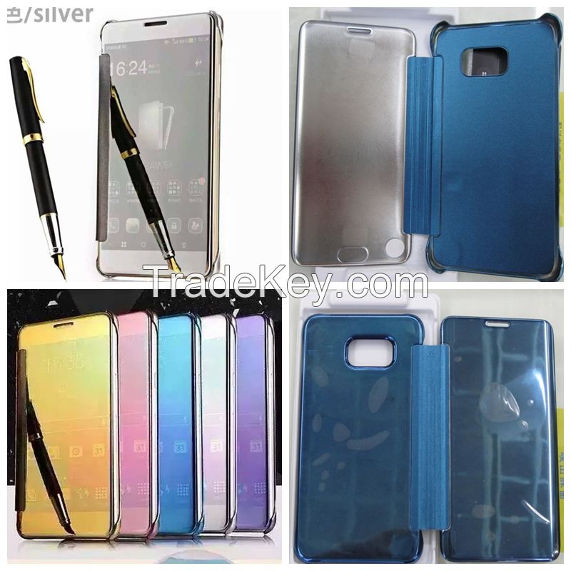 Offer High Copy  Clear View Cover/Flip Cover Cases, Mobile phone Leather Cases for Samsung, Iphone, LG, Huawei, Xiaomi, Vivo Cellphone Protective Cases