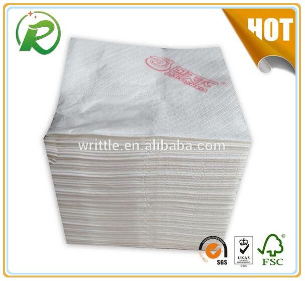 Disposable 30x30cm paper napkin logo printing